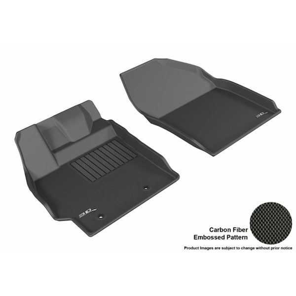 U-Ace 3D Maxpider Front Row Custom Fit Kagu Black Floor Mat for 2013-2015 Scion XB Models L1SC00511509 - main